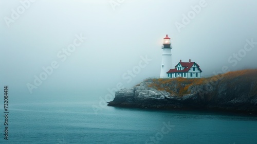 Clean and minimalist composition showcasing the timeless charm of a coastal l...