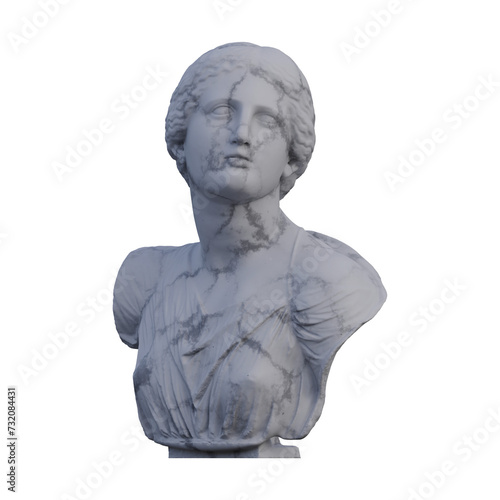 Niobe  statue, 3d renders, isolated, perfect for your design