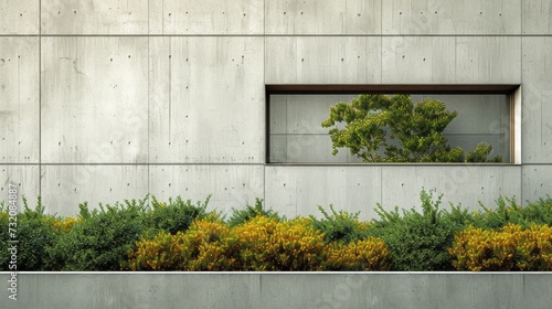 Minimalist photograph highlighting the geometric shapes and modern lines of a...