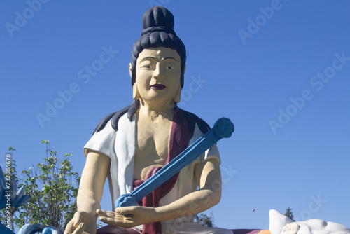 A Colorful Statue in the buddhist temple Chen Tien or 