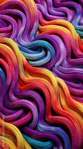 Textile created through interlocking loops, commonly referred to as knit fabric.