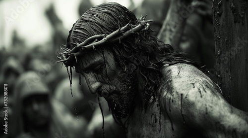 Jesus nailed to the cross