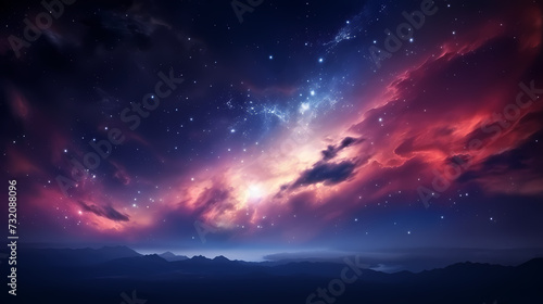 Cosmic illustration showing vibrant cosmic background © Derby