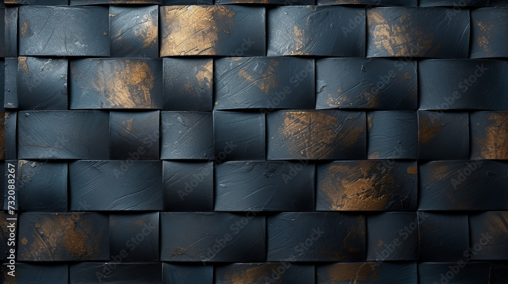 Close Up of a Wall Made of Black Tiles Close Up of a Wall Made of Black Tiles