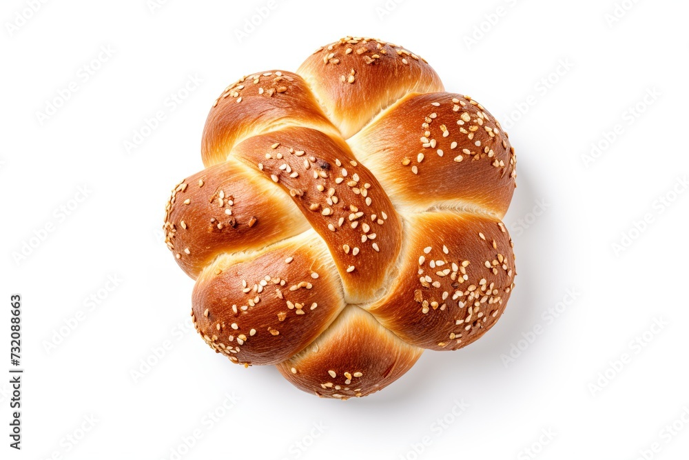 pretzel bread closeup