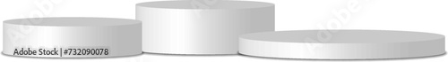 Elegant White Podiums for Product Display, Exhibitions, and Premium Presentation - Enhance Visual Appeal and Focus with Modern Minimalist Design
