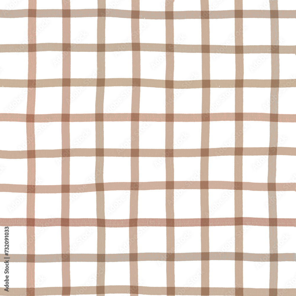 Brown Plaid Hand Drawn Background Overlay Brown Plaid Hand Drawn Background Overlay