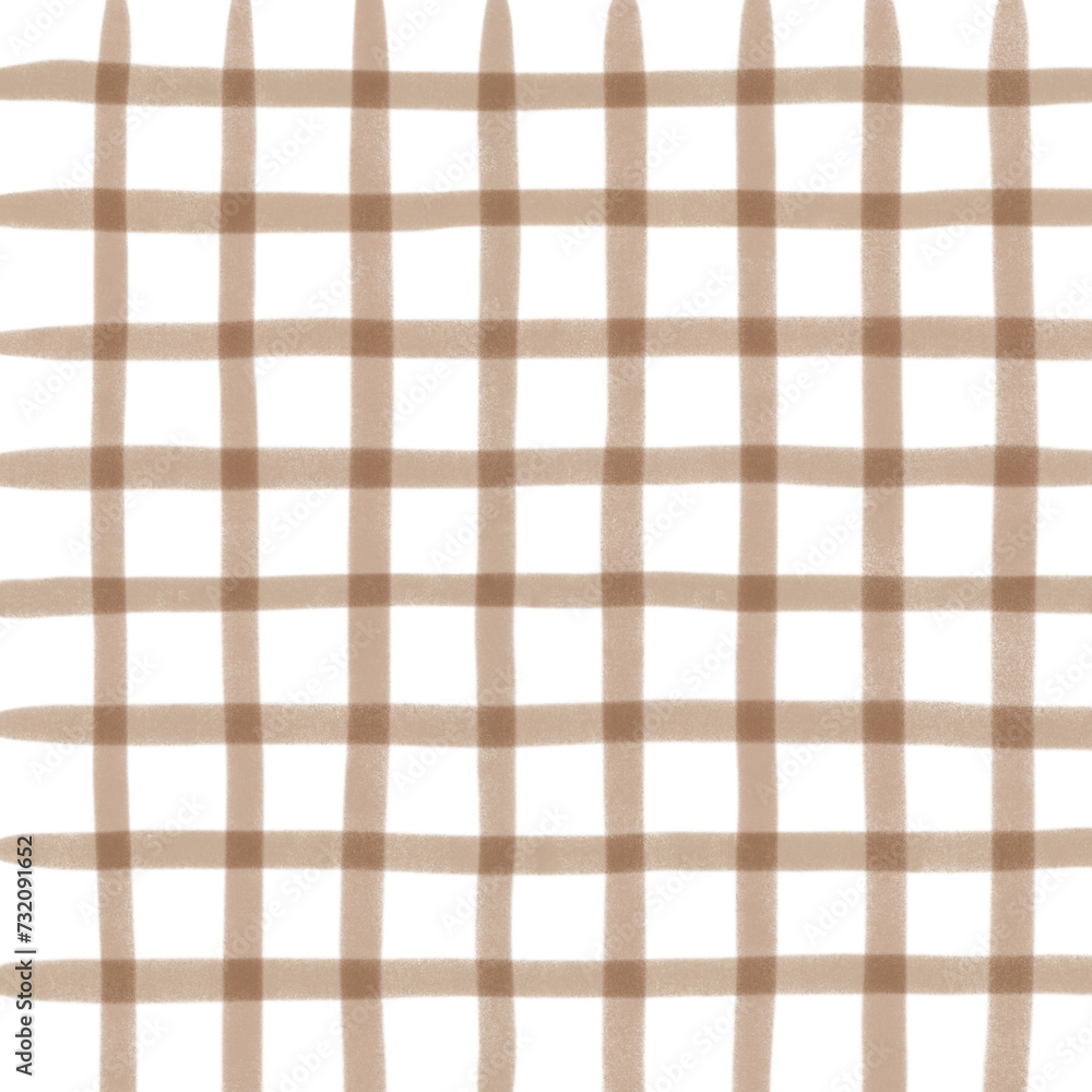 Brown Plaid Hand Drawn Background Pattern Overlay Brown Plaid Hand Drawn Background Pattern Overlay