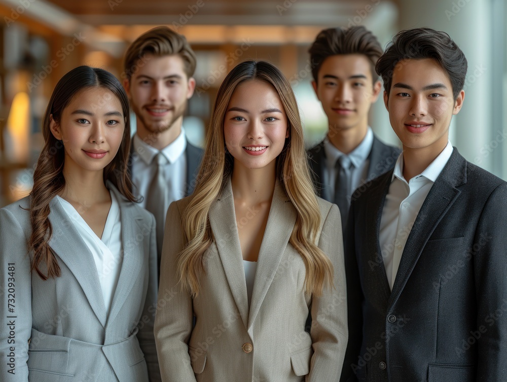 Diverse Professional Team in Modern Office Diverse Professional Team in Modern Office