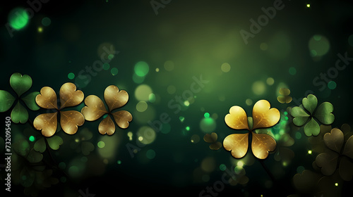 Beautiful green St. Patrick's Day background banner