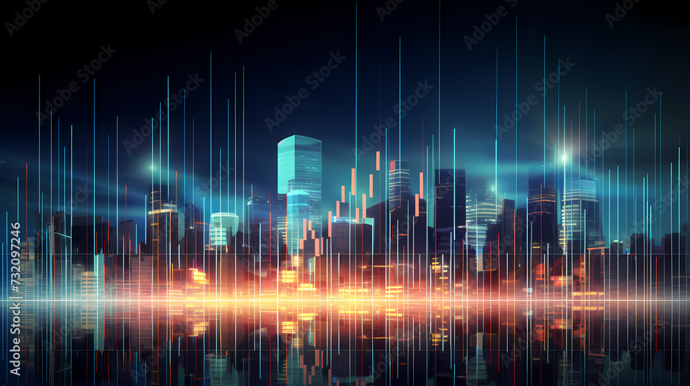 Stock market abstract background, economic and infographic concept Stock market abstract background, economic and infographic concept