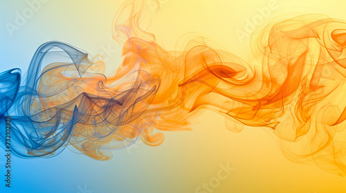 Abstract background in blue and yellow