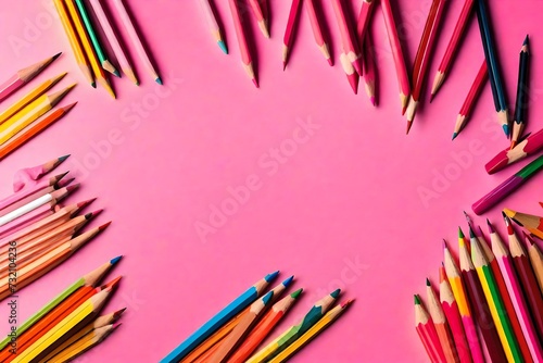 beautiful, artistic expression, joy, creativity, solid pink background, vibrant pencils, imagination, reality, art, drawing, painting, colors, creativity, inspiration, artistic, expression, joy, vibra