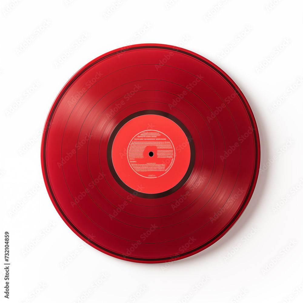 red record isolated on white red record isolated on white