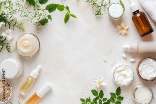 Skincare olive oil cream  spa face care tubetechnology. Beauty anti aging retinol. Youthful skin tea tree toner dispenser fragnance. leontopodium alpinum hydrogel panthenol glow