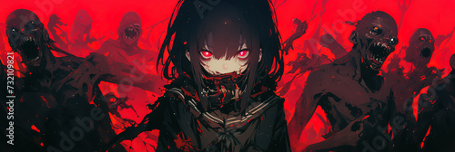 horror anime girl wallpaper