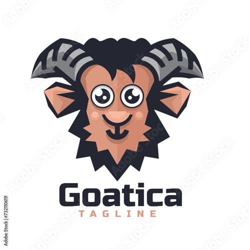 animals head charater mascot logo template