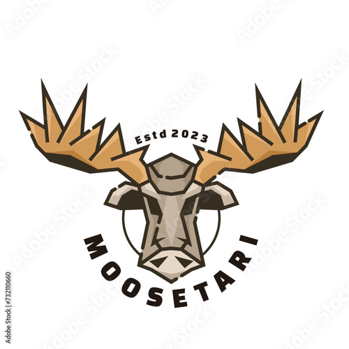 animals head charater mascot logo template