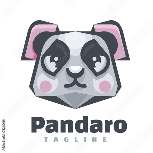 animals head charater mascot logo template