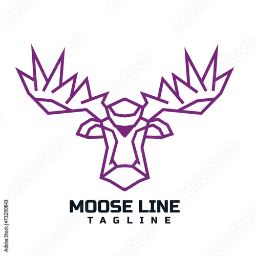 animals head charater mascot logo template
