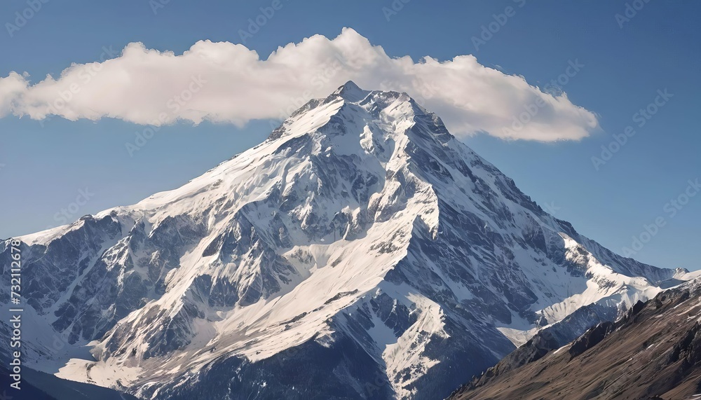 snow covered mountains