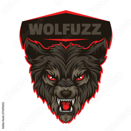animals head charater mascot logo template