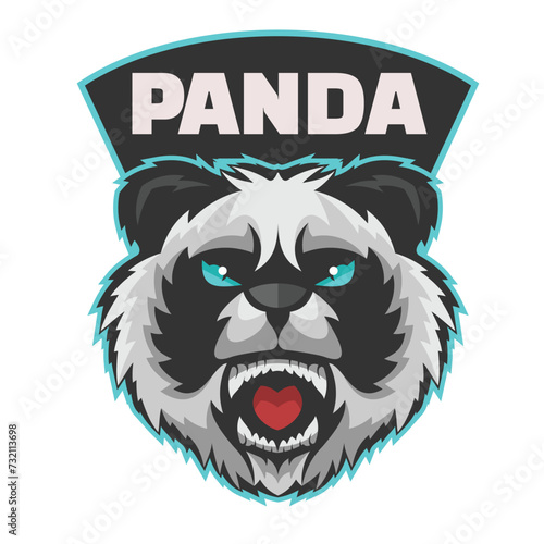 animals head charater mascot logo template