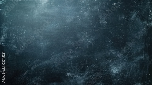 wide Chalkboard texture background. blackboard wall backdrop wallpaper, dark tone. black banner billboard. © buraratn