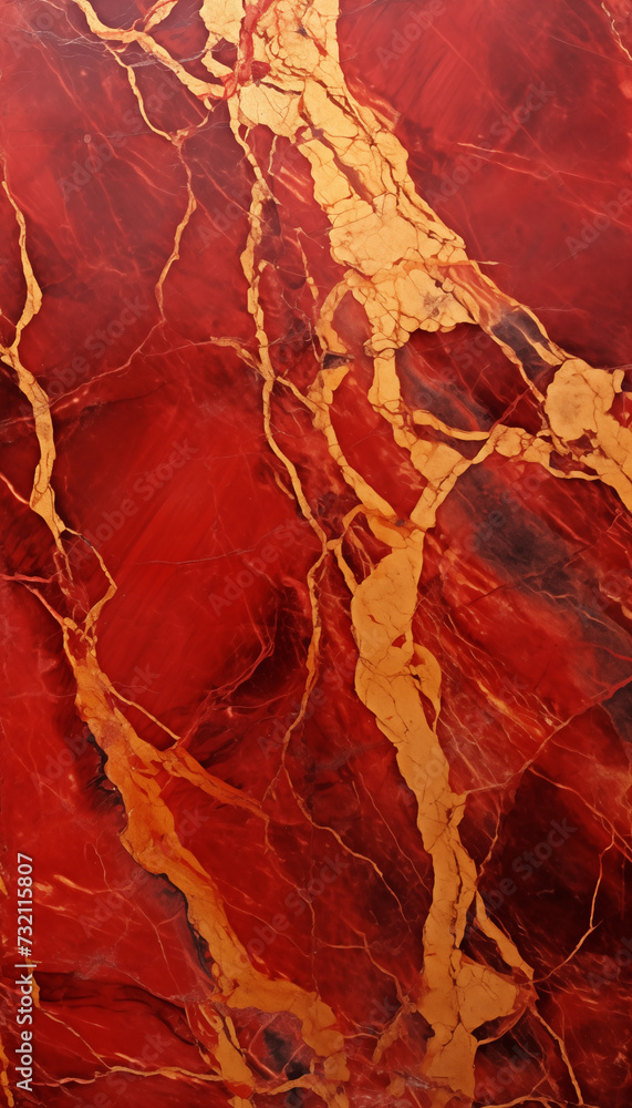 Fototapeta premium Gold and red marble background 