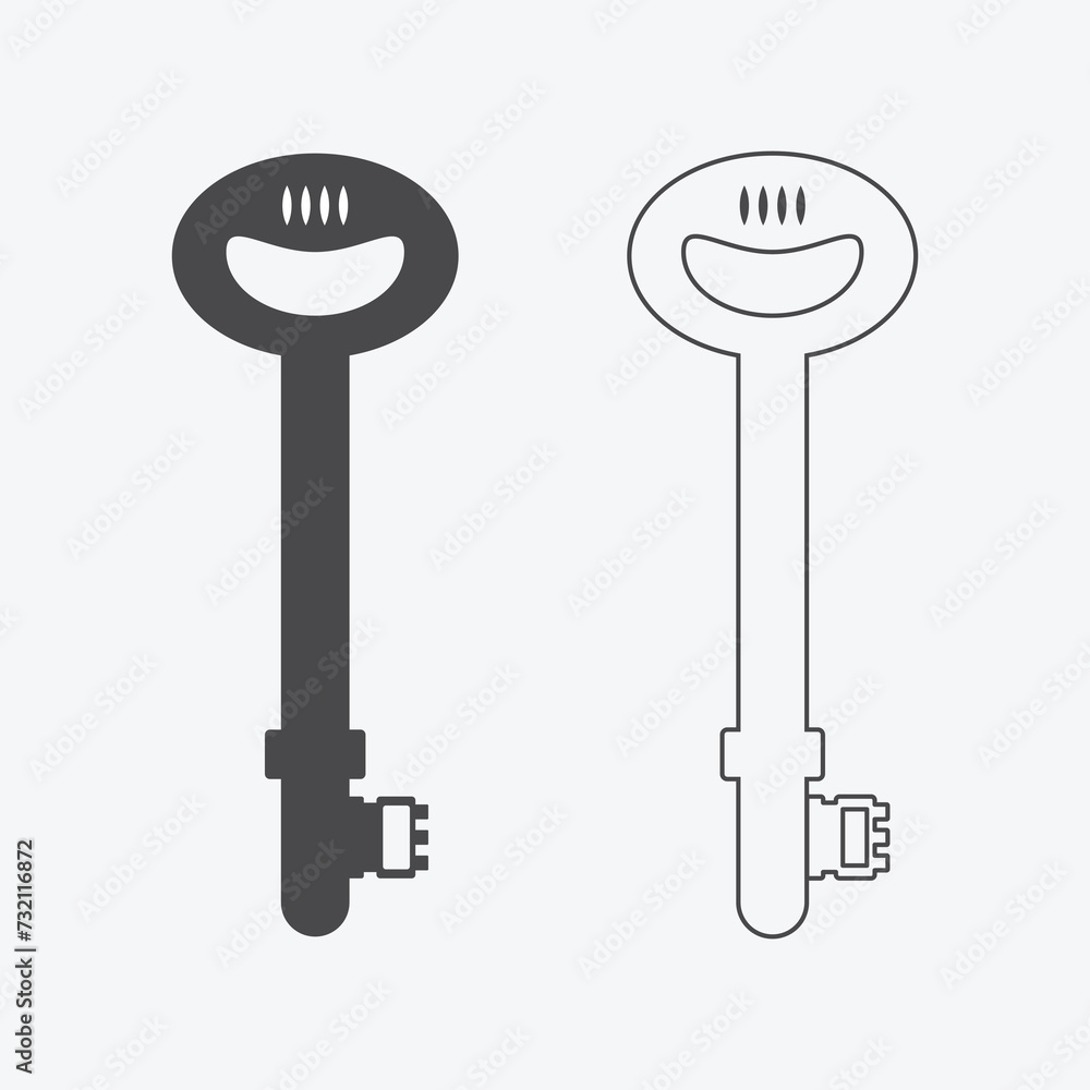 Key Icon Modern Vector Illustration Icon Collection Key Icon Modern Vector Illustration Icon Collection
