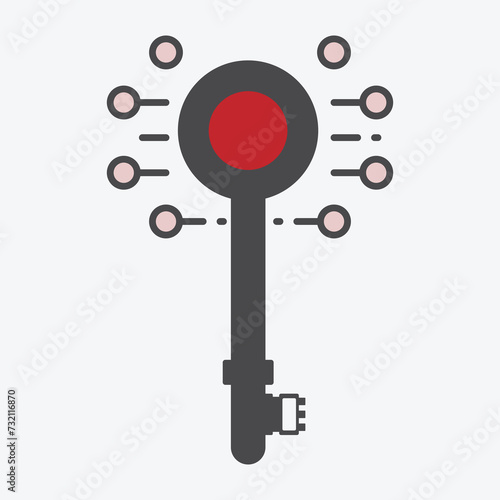 Key Icon Modern Vector Illustration Icon Collection