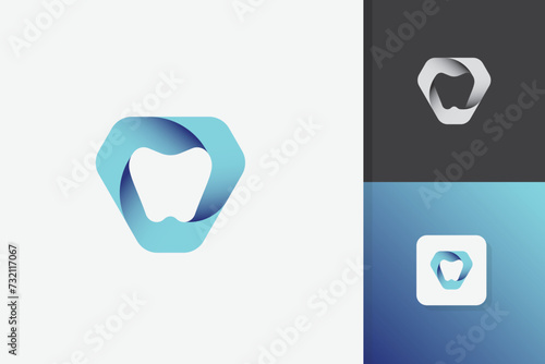 dental protection logo design icon vector template