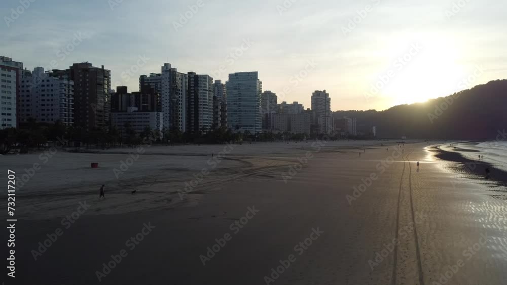 drone view - beach praia grande drone view - beach praia grande
