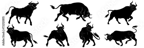 bull silhouette illustration