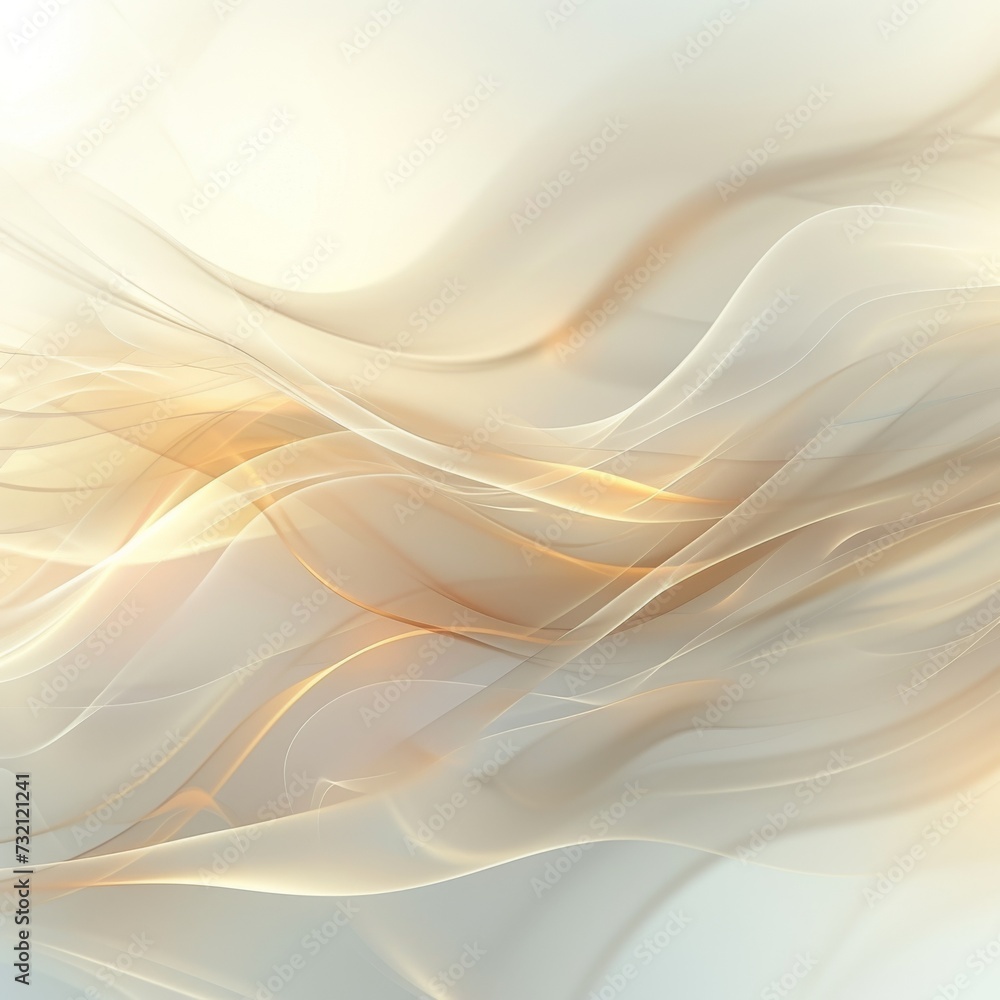 The white background is like a soft, light cloth. Floating in waves, conveying tranquility. The perfect combination of delicate creamy white tones. a sense of calm to the scene