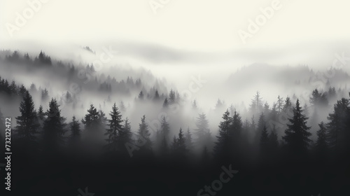 Forest background, vibrant trees