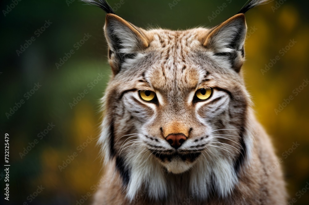 Elusive Lynx animal cat closeup. Nature outdoor forest big mammal. Generate Ai Elusive Lynx animal cat closeup. Nature outdoor forest big mammal. Generate Ai