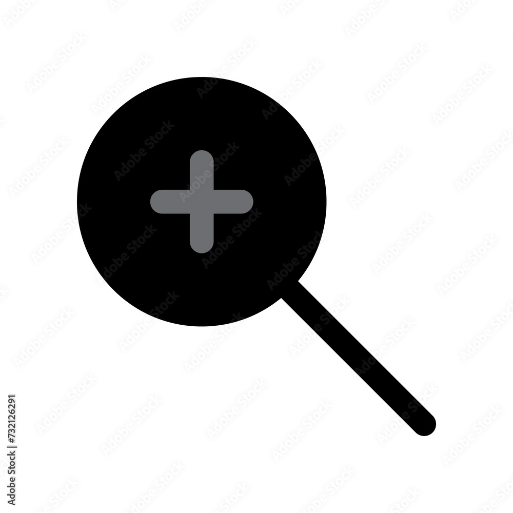 Fototapeta premium Magnifying icon PNG