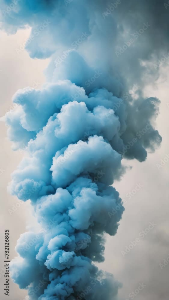 blue colored smoke on a white background 4K vertical video
blue colored smoke on a white background 4K vertical video