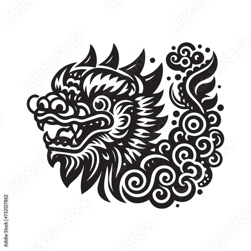 Wallpaper Mural Dynamic Dragon Dance Vibrant Vector Illustrations Torontodigital.ca