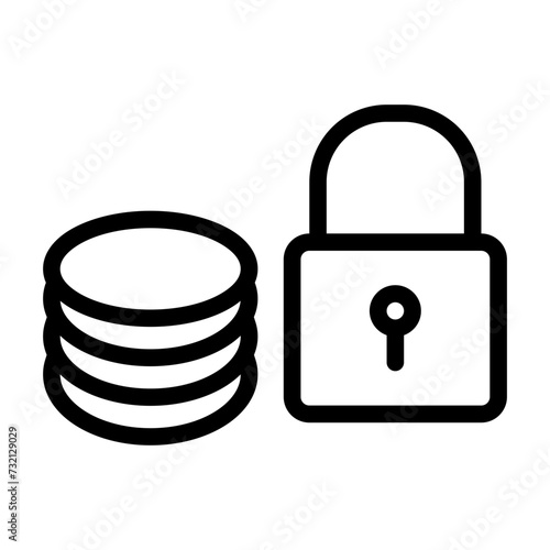 This is the Protection icon from the Accounting icon collection with an Outline style