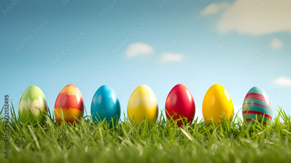 Easter banner with copy space Easter banner with copy space