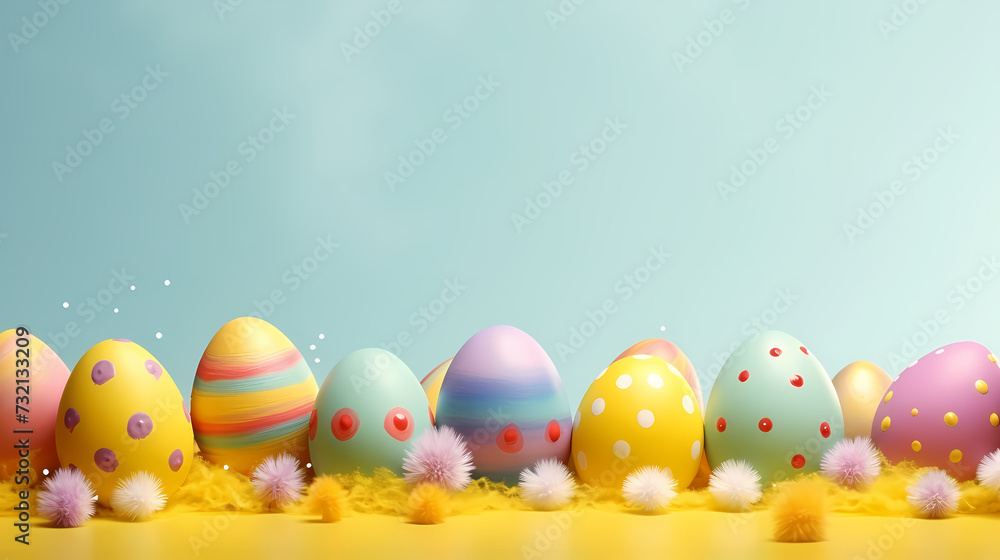 Easter banner with copy space Easter banner with copy space