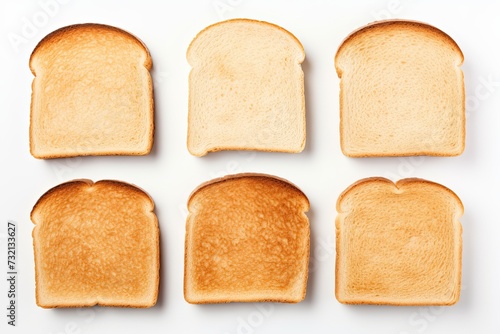Toast bread closeup