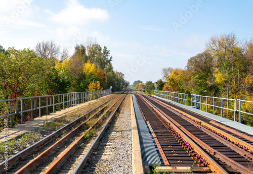 railroad in autumn