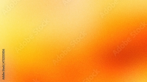 Grainy gradient from orange to yellow, creating an atmosphere of warmth and sunlight. Grainy gradients style, vintage noise, abstract background photo