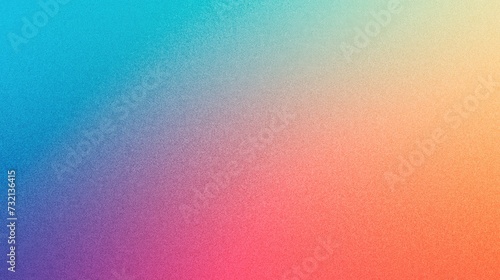 Psychedelic gradient with bright hues and grainy texture. Grainy gradients style, vintage noise, abstract background