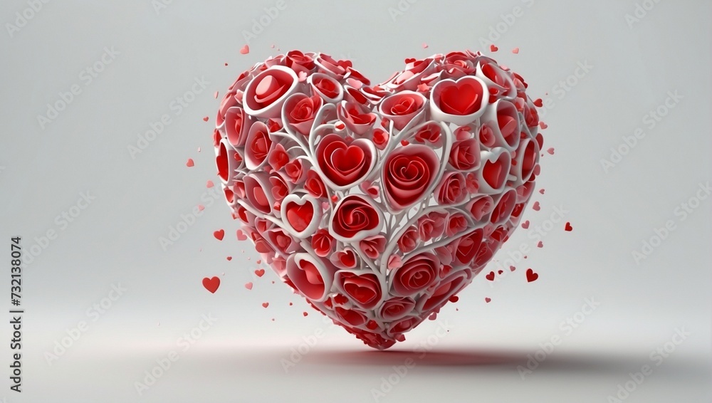 Heart Isolated On White Background Heart Isolated On White Background