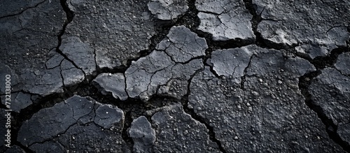 Cracked asphalt texture for background design.