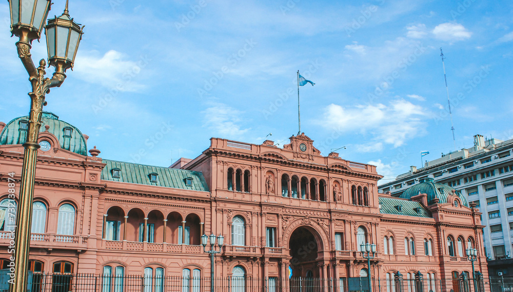 Casa Rosada is a palatial mansion and the office of the president of Argentina, it is also one of the main sights of the city
